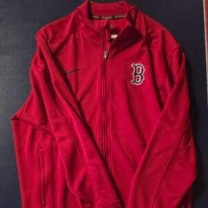 Nike Red Full-Zip Jacket with Embroidered Logo